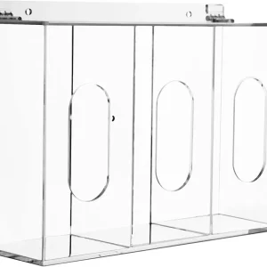 Acrylic Dispenser for Gloves, Face Mask & Hair Net 3 Grid | Bin Lift – Qatar