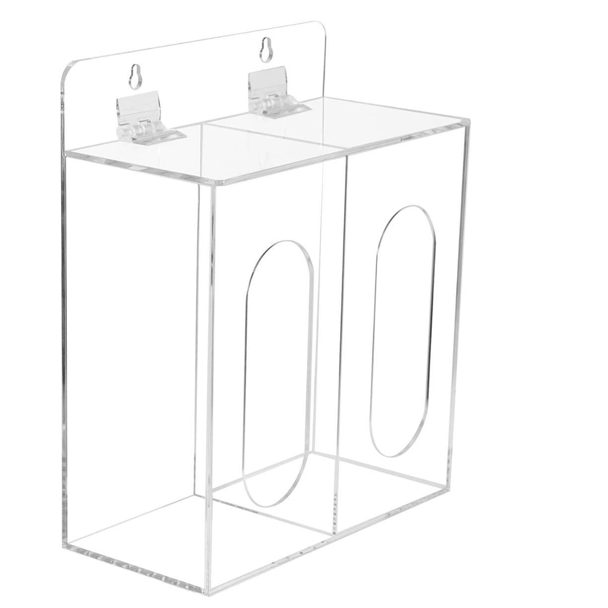 Acrylic Dispenser for Gloves and Hair Net 2 Grid | Bin Lift – Qatar