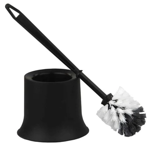 Black Toilet Brush With Holder | Bin Lift – Qatar