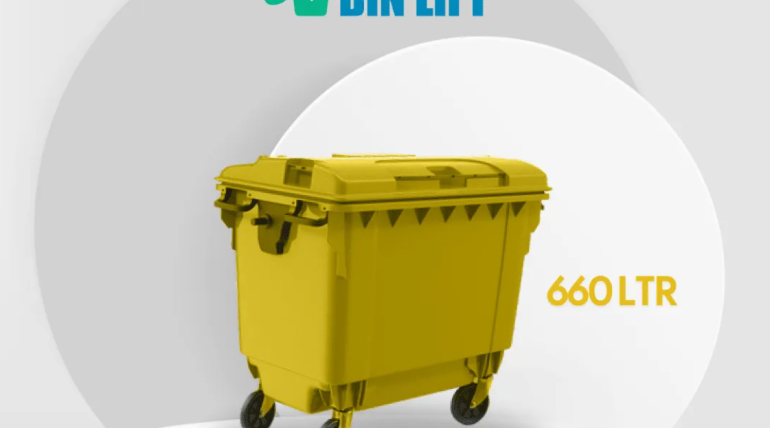 660 Litre Garbage Bins in Qatar: Large Outdoor Waste Bins for Compounds & Facilities