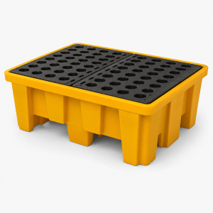 2 Drum Spill Pallet High Floor