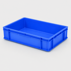 Closed Plastic Crate 600x400x175mm
