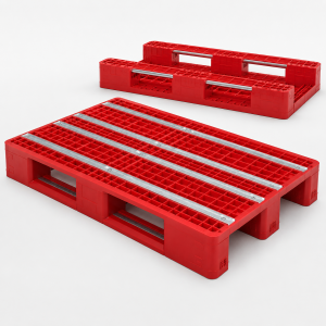 Plastic Vehicle Pallet / Floor Pallet 1200x1000x75mm